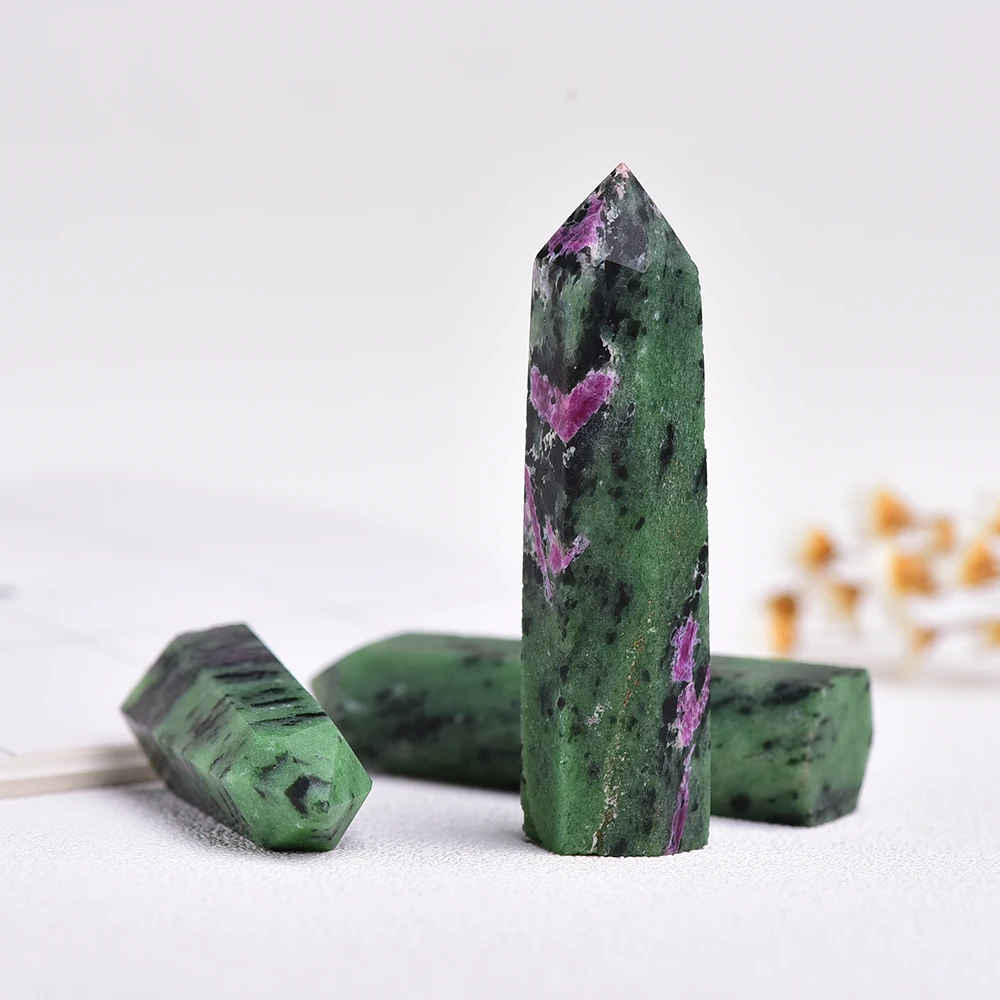 4-7cm 1pcs Natural Epidote crystal point reiki healing crystals stones minerals Ornament for Home Decor | Дом и сад
