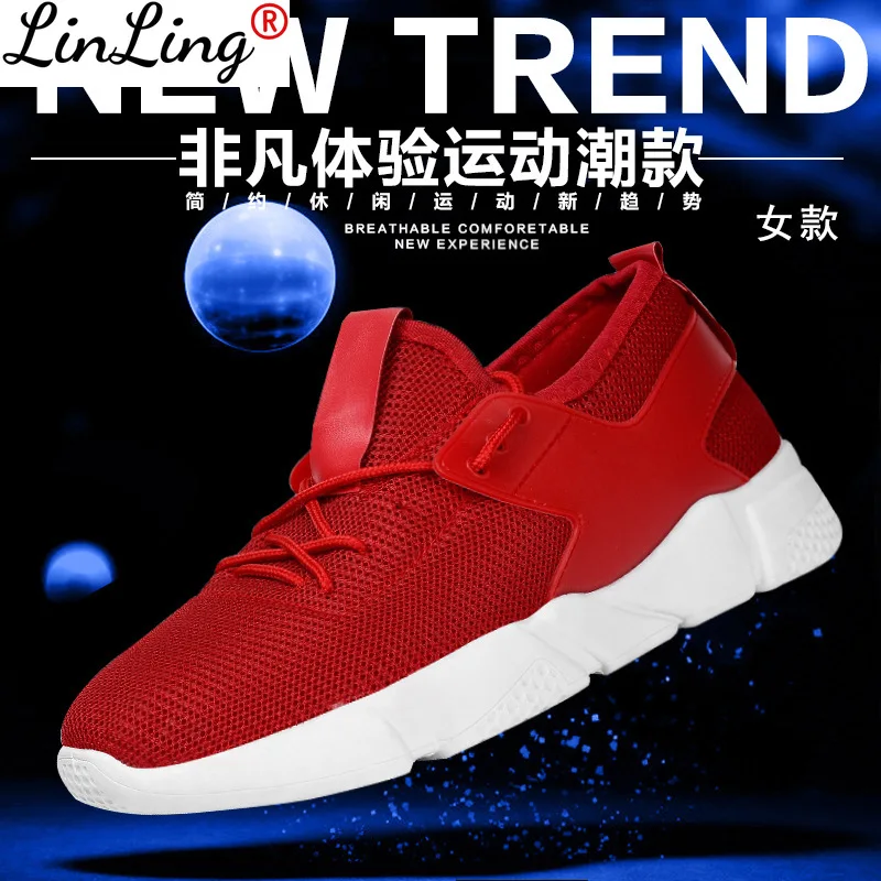 

2021 New Spring Men Casual Running Sports Shoes Non-slip Casual Mesh Sneakers Breathable Korean Version Of The Wild Couple Shoes