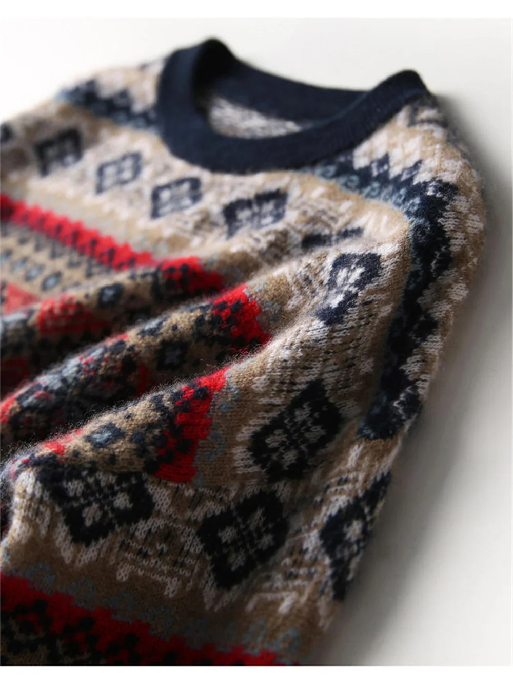 

Vintage Pullover Women Sweaters Loose O Neck Thick Winter Sweaters for Women Fashion Knitted Femme Clothes
