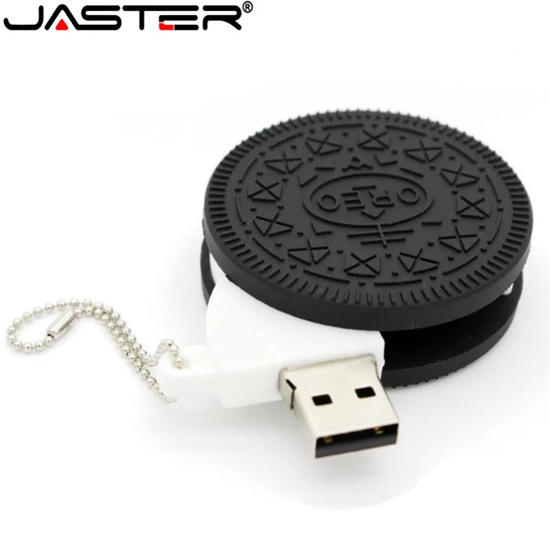 JASTER 2020 Hot fashion Cartoon Oreo Rotating Cookies USB Flash Drives 2.0 4GB 8GB 16GB 32GB 64GB gift Memory Stick | Компьютеры и