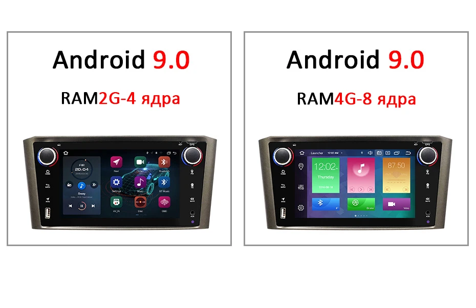 DSP ips 4G 64G 8 ядерный Android 9,0 автомобильный навигатор для Toyota Avensis T25 2002-2008 gps стерео аудио радио без dvd плеера