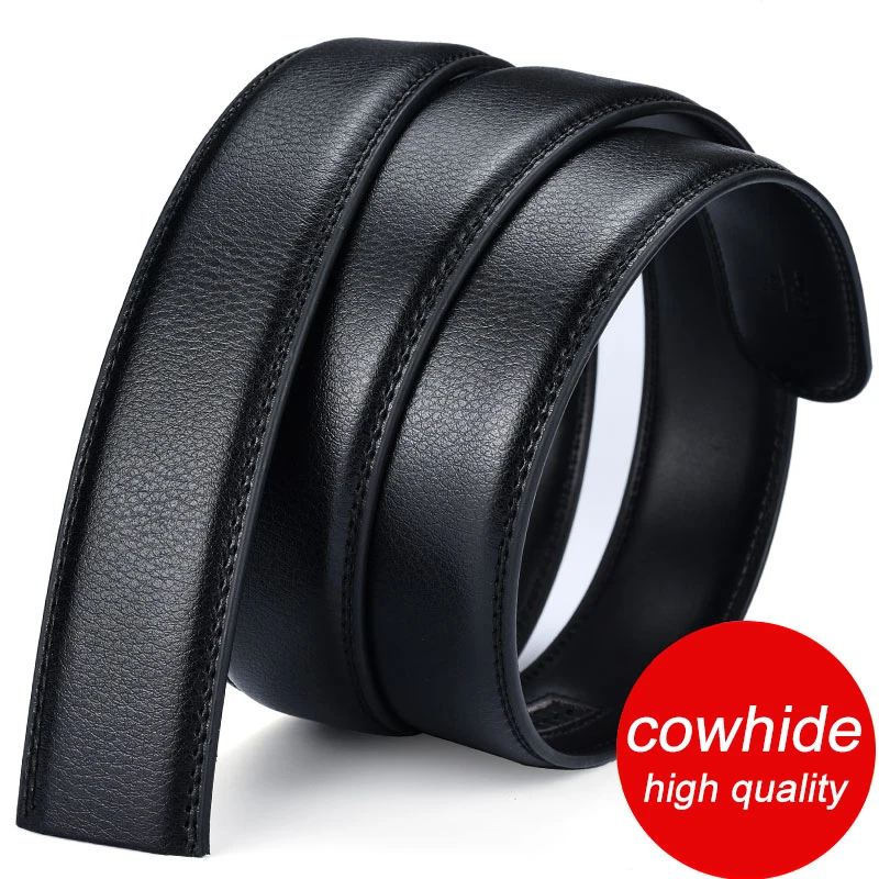 

Belt men's leather without head automatic buckle belt cowhide youth headless belt belt body Korean business pants belt