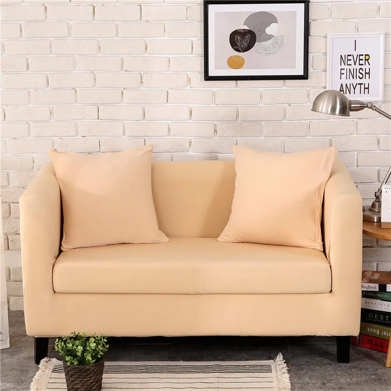 

Elastic Sofa Cover Polyester Couch Slipcover For Living Room Decoration Corner L-Shaped Solid Color Cover For 1/2/3/4 Seat