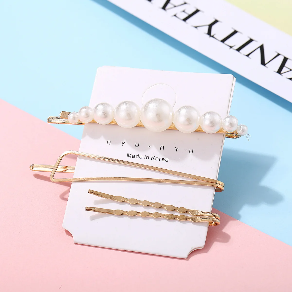 

3Pcs/Set Pearl Metal Hair Clip Hairband Comb Bobby Pin Barrette Hairpin Headdress Accessories Beauty Styling Tools New Arrival