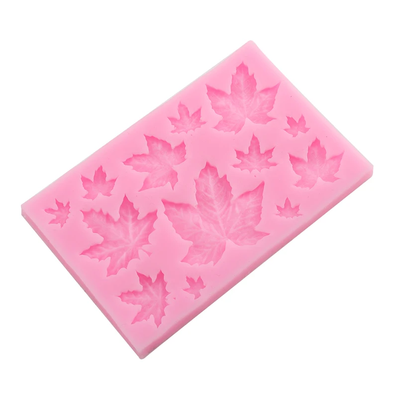 Силиконовые кленовые листья помадной формы торт Декор шоколадом сахар выпечки DIY
