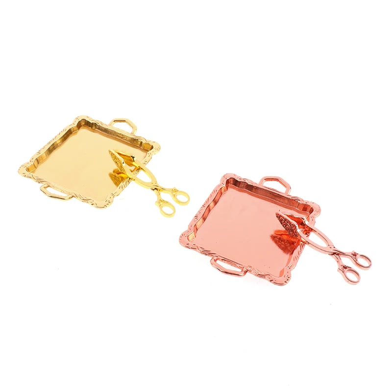 1 шт. 1:12 миниатюрный поднос для кукольного домика набор с клипсой модель пакет