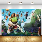 Фон для фотосъемки в студии с изображением кроодов детского праздника дня рождения реквизит для фотосессии