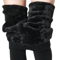 2020 fashion womens plus leggings high quality knitted leggings super elastic faux velvet winter sexy thick slim leggings