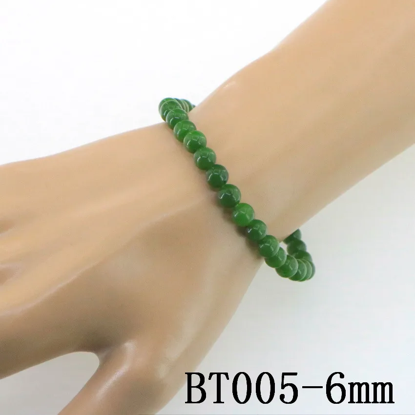 Модные жаберы из натурального камня 6-12 мм Круглый браслет бисера драгоценные