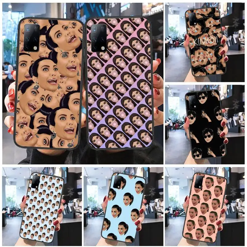 

Kim-Kardashian-Kimoji Phone Case for Redmi 5 5A Plus 6 6pro S2 7 7A 8 8A 9 9A K20 4X K30 pro Fundas cover