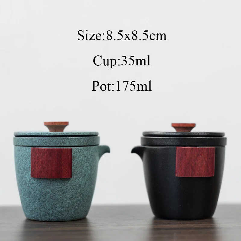 LUWU керамический чайник Gaiwan с 2 чашки и чайные наборы цзялэ(Портативный Путешествия Чайный сервиз с дорожная сумка