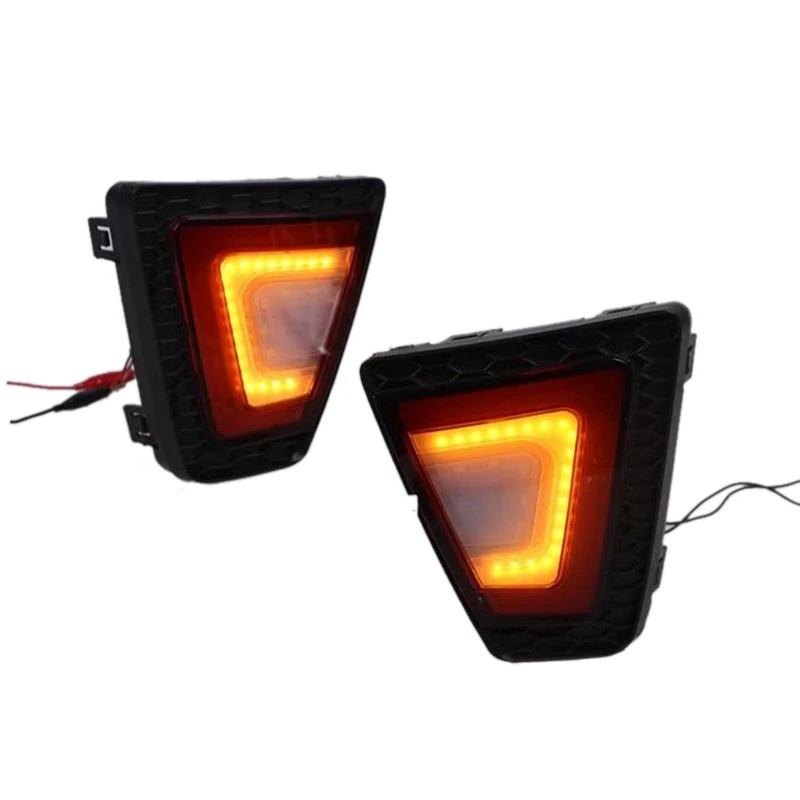 

Car Red Lens Rear Bumper Reflector Light LED Brake Lamp for Honda Jazz/Fit 2014-2017