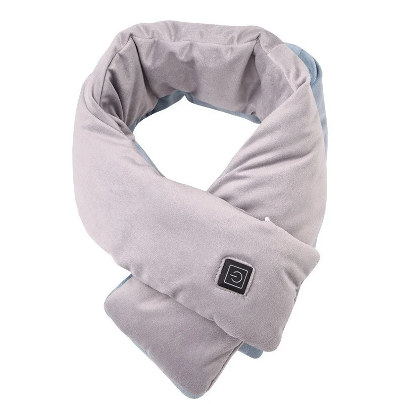 

Winter Scarf Heated Scarf USB Women Heating Scarf Couple Scarf Neckerchief Plush Collar Scarves Shawl Neck Warmer Scarf