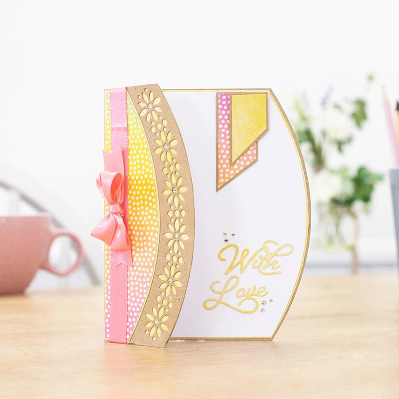 

Металлические трафареты Panalisacraft с цветочной рамкой, трафареты для «сделай сам», скрапбукинг, декоративное тиснение, бумажные открытки для т...