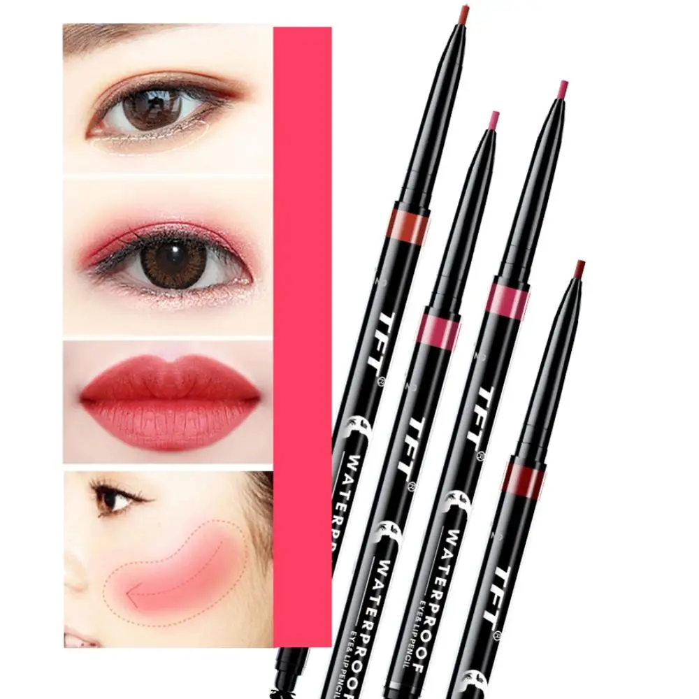 2 в 1 с нарезкой на обоих концах для губ подводка карандаш бровей