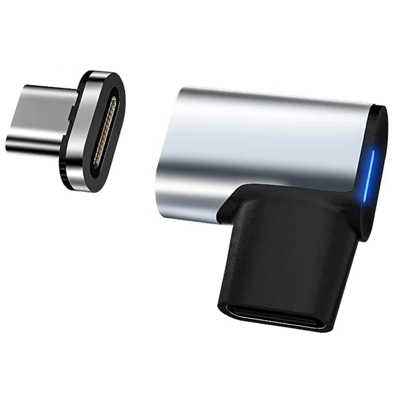 

Магнитный адаптер USB C, 24-контактный разъем типа C, PD 100 Вт, быстрая зарядка, 10 фотоэлементов, передача данных для iPad Pro Air