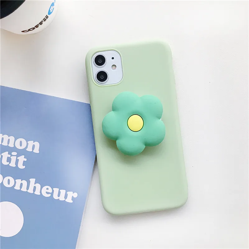 Cute 3D silicone cartoon holder stand case for HUAWEI P40 P30 P20 PRO P10 P9 P8 lite MATE 30 20 nova 5t 10 y7 2019 Honor |