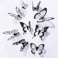 18pcs 3d artificial butterfly wall stickers kids bedroom living room wall fridge decor wallpaper applique home party decoration