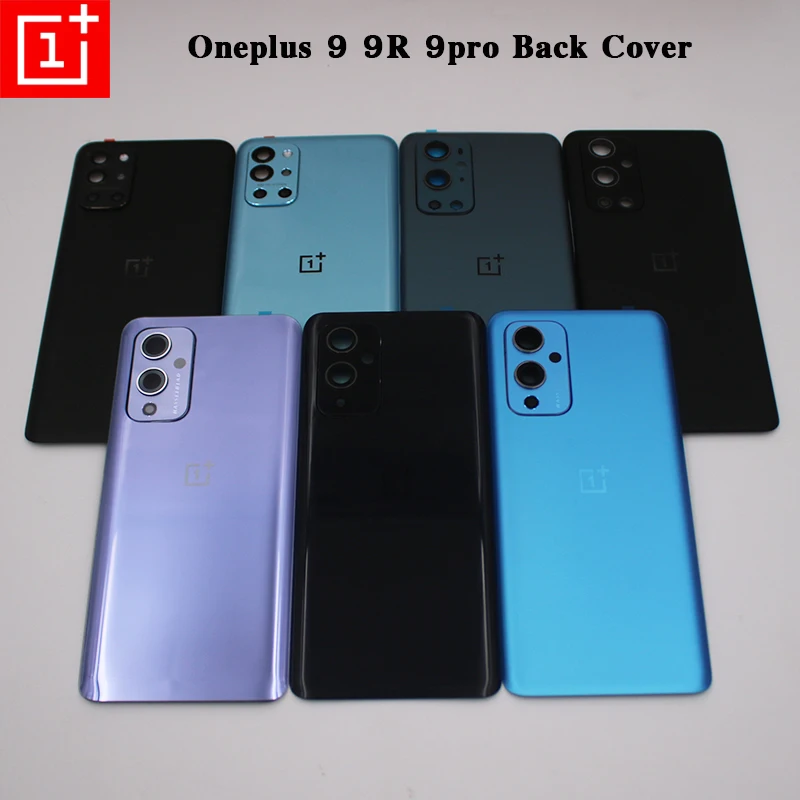

New Original Battery Back Cover High Quality Rear Door Phone Housing Replacement For One Plus 1+ 9 9R 9pro LE21 With Camera Lens