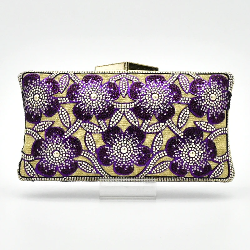 Latest Purple Color Italian Ladies Shoes and Bag Set Decorated with Rhinestone African Matching Bags In Women | Обувь
