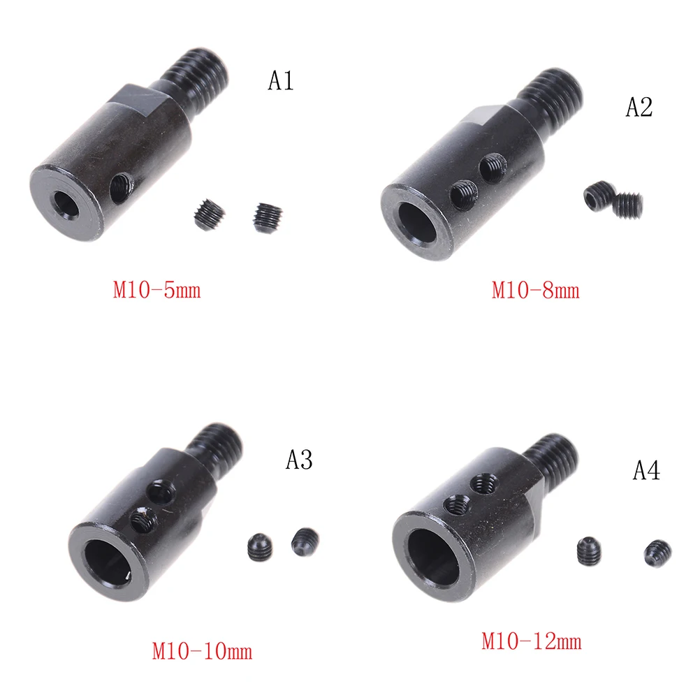 

Shank M10 Arbor Mandrel Connector Adaptor Cutting Tool Accessory For Angle Grinder Black 5mm/8mm/10mm/12mm