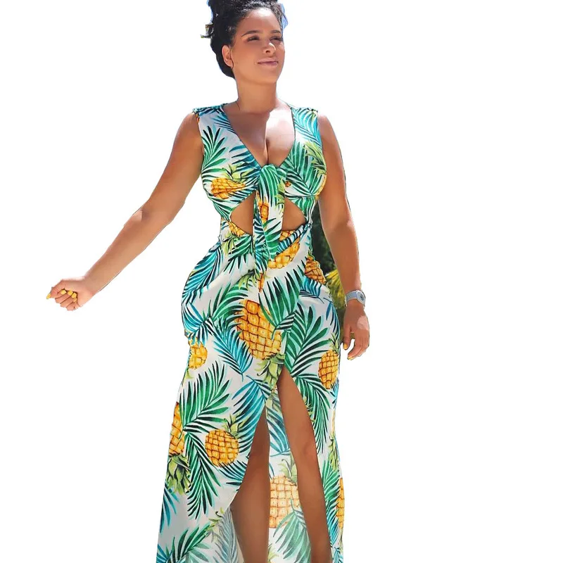 

Summer Beach Dress Women's Swimsuit Women Beach Dress Bikini Cover Up Dresses Swimsuit Summer For Stand Printed Spandex Print