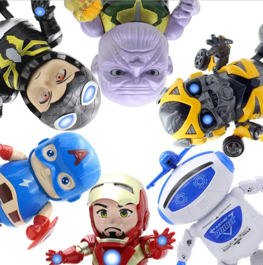 Фигурка Железный человек танцующий светильник Робот Дети Забавные игрушки