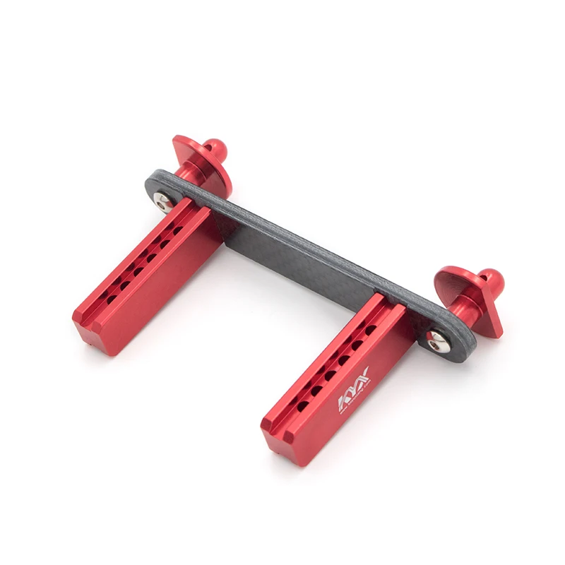 Columna de carcasa frontal de Metal para coche, aleaci&oacute;n de aluminio, fibra de carbono, separador, pilar para coches teledirigidos 1/10, actualizaci&oacute;n-0
