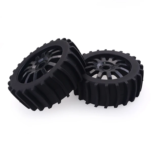 4Pcs 1/8 RC Off Road Buggy Snow Sand Paddle Tires Tyre Wheel for HSP HPI Baja Black | Игрушки и хобби