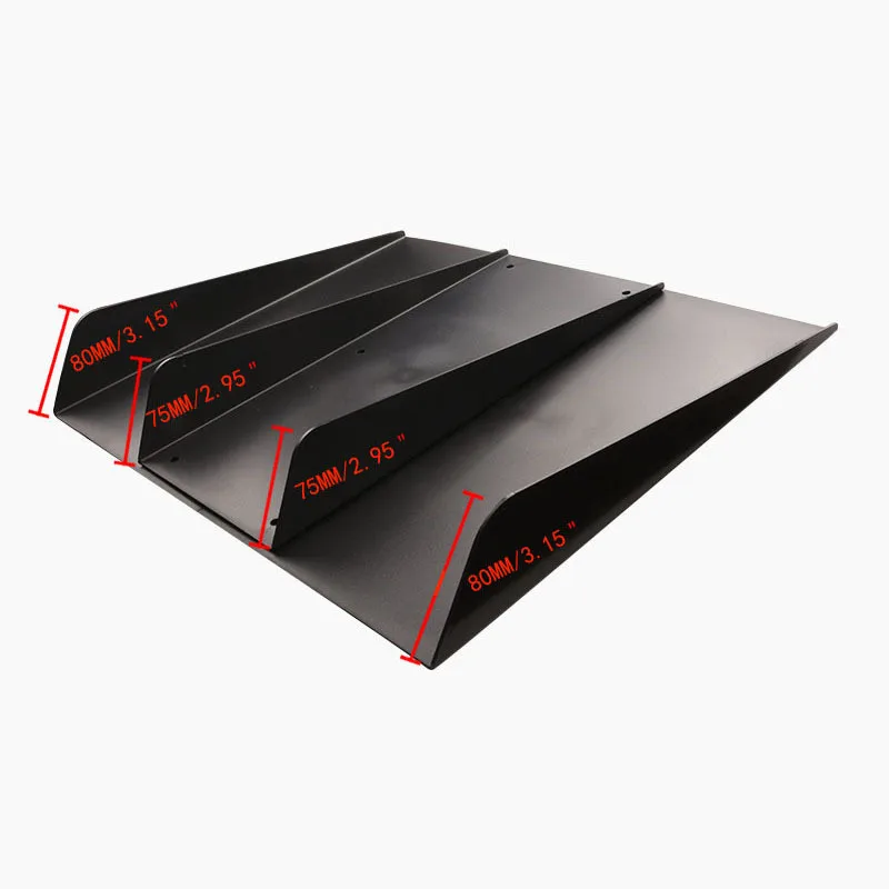 22 &quotx 19&quot ABS универсальный задний бампер 4 плавники диффузор плавников