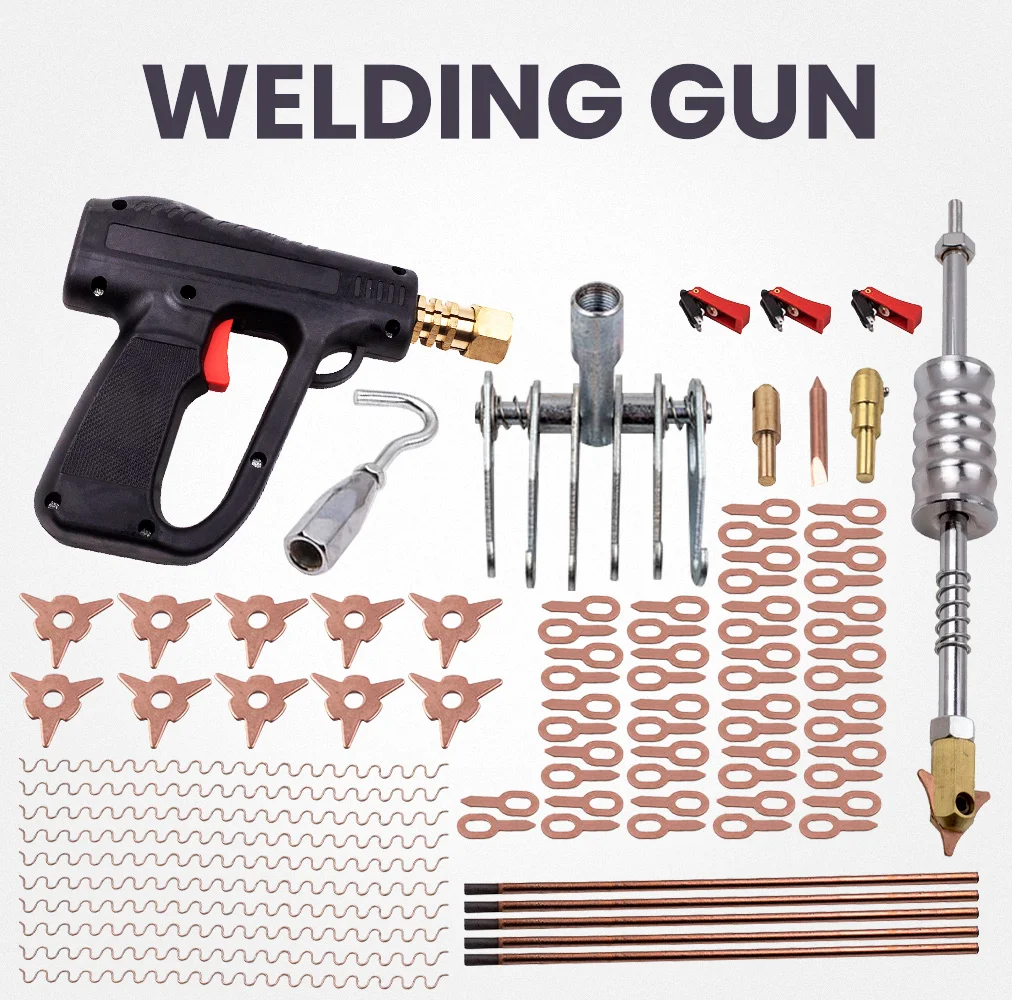 

86X Stud Welder Dent Puller Kit set for Spot Welding Pulling System Repair Device