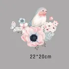 22x20 см модные животные птицы утюгом патчи A-уровень теплопередачи пирография для DIY футболка одежда Декор печать