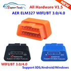 OBD2 OBDII ELM327 Wi-Fi V1.5 Автомобильный сканер ELM 327 Wi-Fi V1.5 автомобильный диагностический инструмент OBD2 сканер ELM327 Wi-Fi V1.5 для AndroidIOSПК