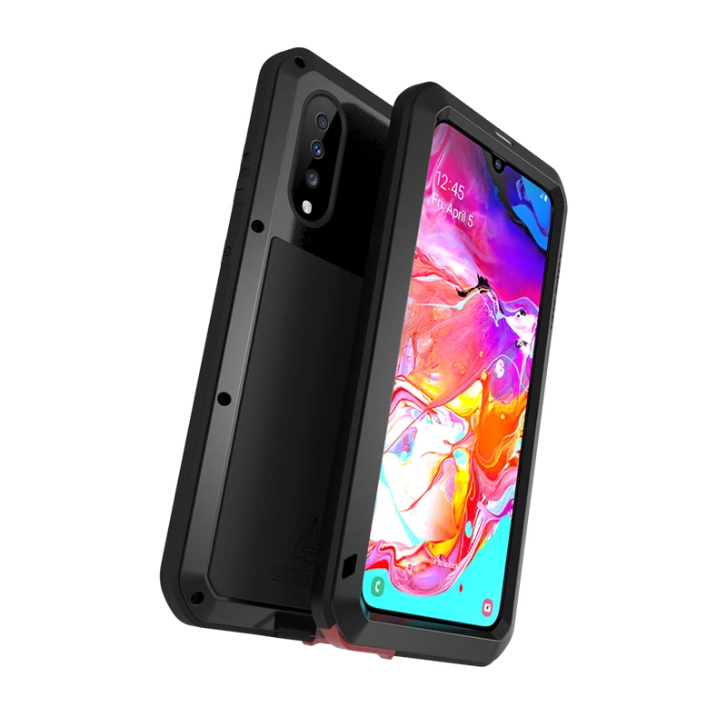 Металлический Чехол Love Mei для samsung Galaxy A70, ударопрочный чехол для телефона samsung Galaxy A70 A705, Прочный чехол с защитой от падения