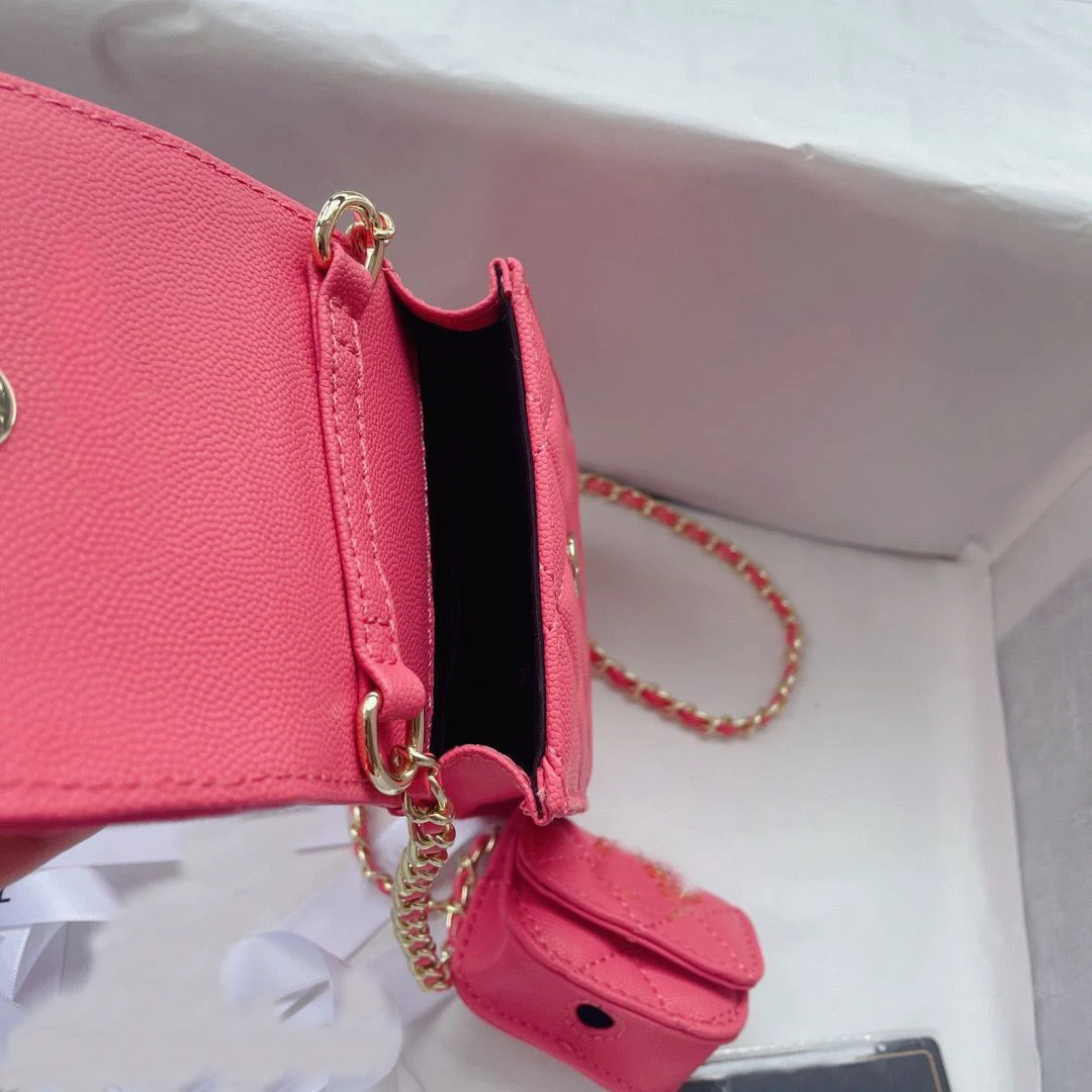 

2021 new Xianglingge headset mobile phone bag twin bag chain shoulder messenger bag wild goddess bag