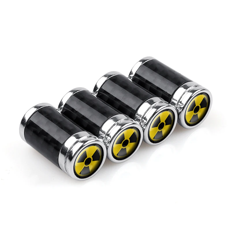 4 шт шин крышки клапанов углеродного волокна 3D Скелет Ослик оси Y ядерный Книги об