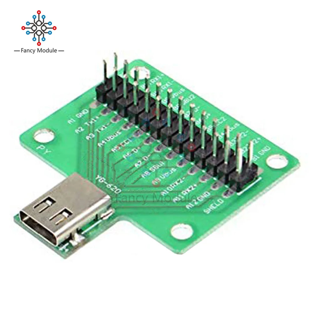 Кабель USB 3 1 Type-C тестовая плата 24-контактный разъем для DIP-адаптера сварная