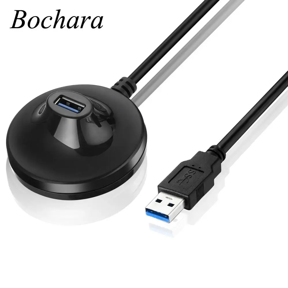 Bochara 1 5 м USB 3 0 2 кабель удлинитель папа мама с подставкой|Кабели передачи данных| |