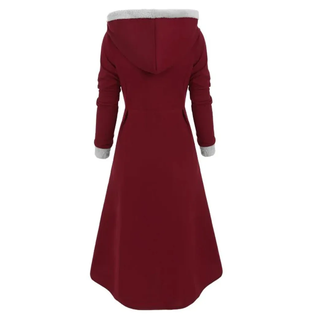 Женский накидки Женское зимнее пальто Теплые ботильоны винтажные плащ с длинным