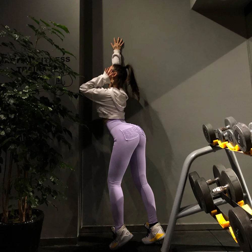 

New Women Leggings For Fitness Leggins Spandex High Waist Long Pants Women Sexy Hip Push UP Tights Women Workout Gym Clothing
