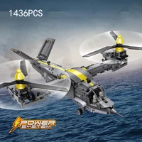 technical boeing bell v 22 building block radio 2 4ghz remote control osprey plane airforce figures bricks rc toys collection