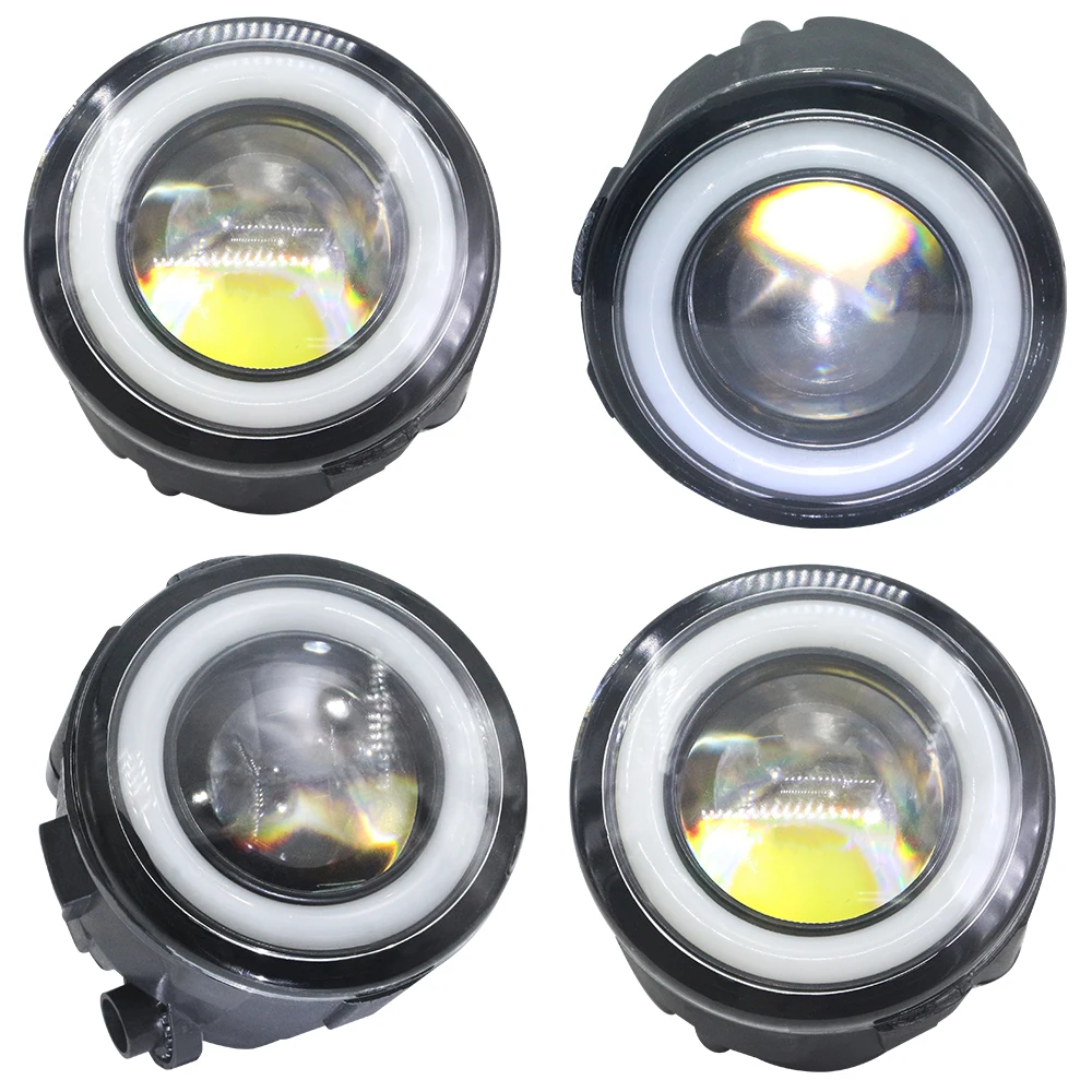 2 шт. Автомобильные противотуманные фары со светодиодной подсветкой Halo Ring Angel Eye