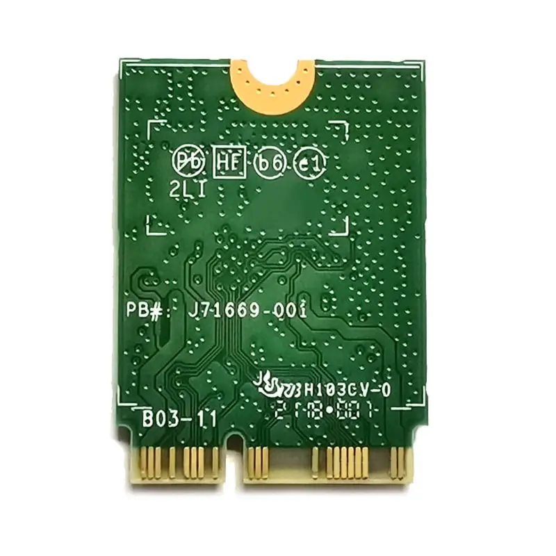 

Wireless-AC Dual Band Wifi Card Adapter for In-tel 9462NGW CNVI NGFF M.2 Key EX 6HA