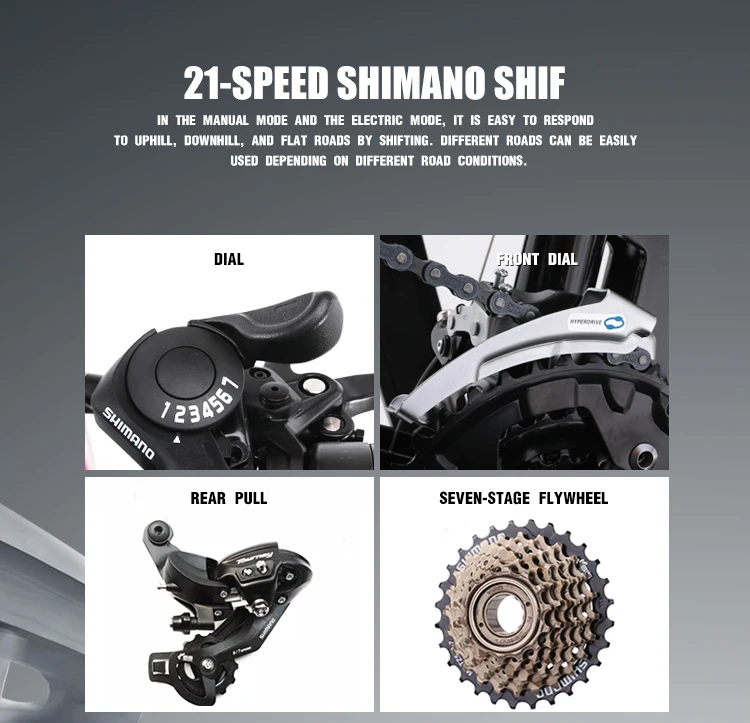 Electric bike 1000W Electric Fat Bike Beach Bike Cruiser Electric Bicycle 48Ｖ17ＡＨ lithium battery ebike electric mountain bike