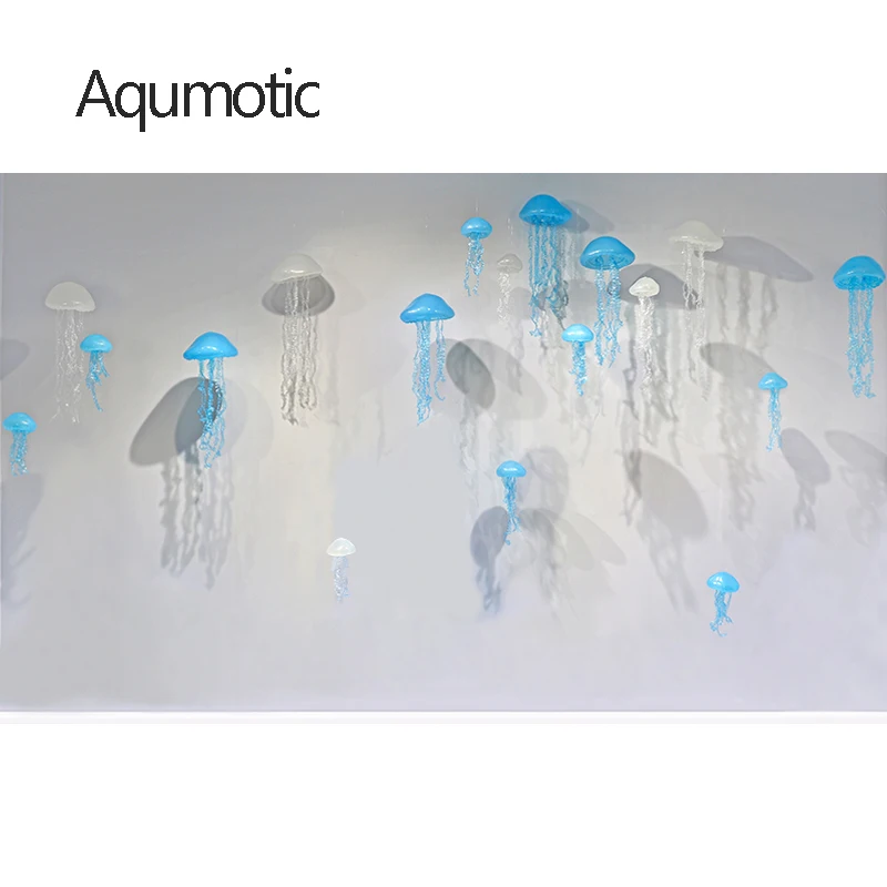 Aqumotic Висячие Медузы украшения Силикагель 3d Медузы Искусство большой кулон орнамент реквизит в морском стиле для вечерние