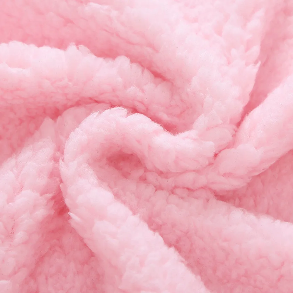 Милое плюшевое одеяло с рисунком для новорожденных мальчиков и девочек