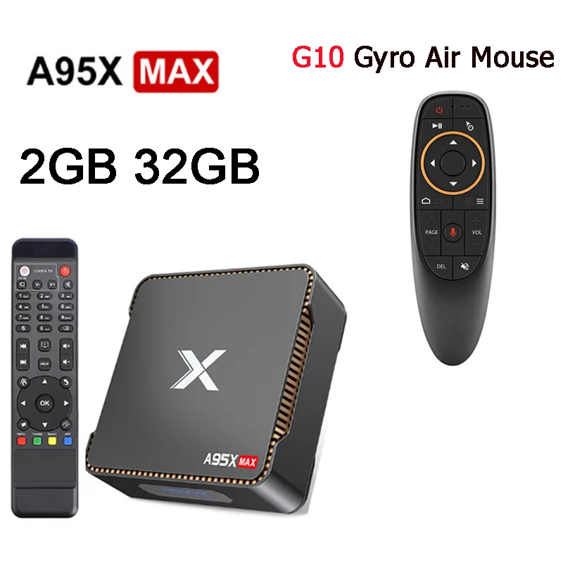 2GB 32GB G10s A95X MAX Android tv Box Amlogic S905 X2 четырехъядерный Cortex A53 2,4G& 5G Wifi BT HDD HDMI2.1 USB3.0 Android 8,1 1000M ТВ-приставка - Цвет: 2GB 32GB G10s