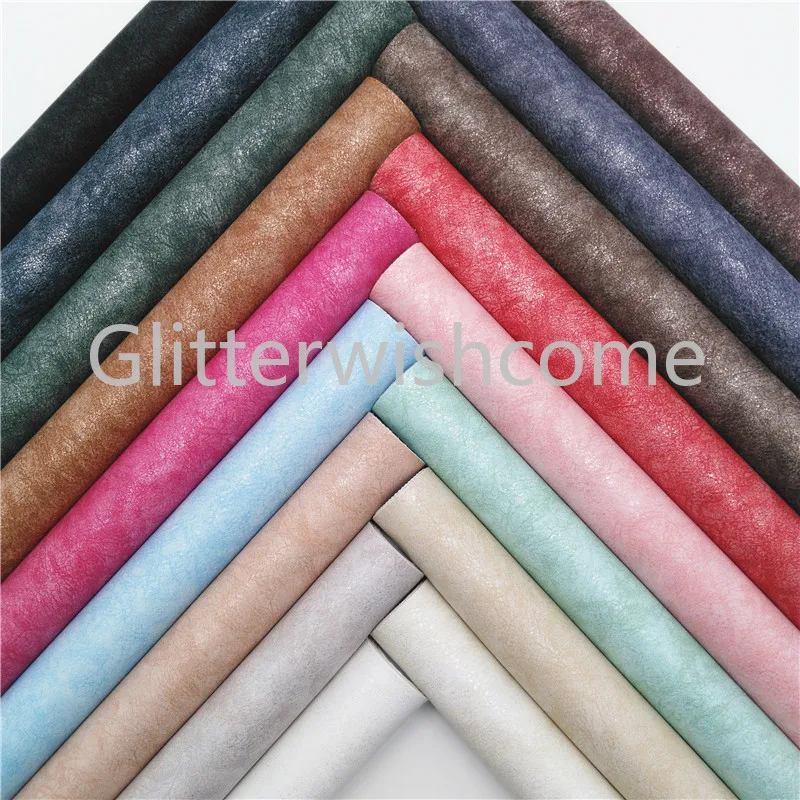 Glitterwishcome 21X29 см A4 размер винил для бантов блестящая искусственная ткань, синтетическая кожа искусственная кожа листы для бантов, GM543A