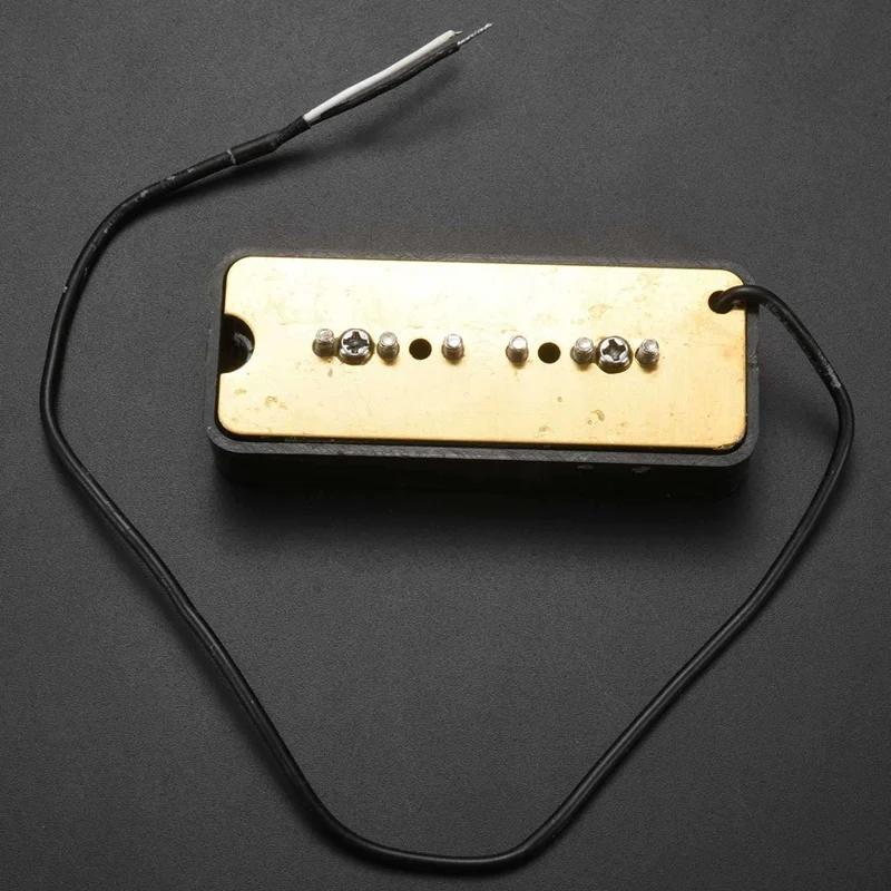 

A Pair of Black Single Coil Soap Bar Pickups with Vintage Style Diamond Pickups for Guitar TOASTER Hofner