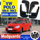 Брызговики для Volkswagen VW Polo Mk4 9N3 2005  2009, брызговики, брызговики, передние, задние, 2006, 2007, 2008